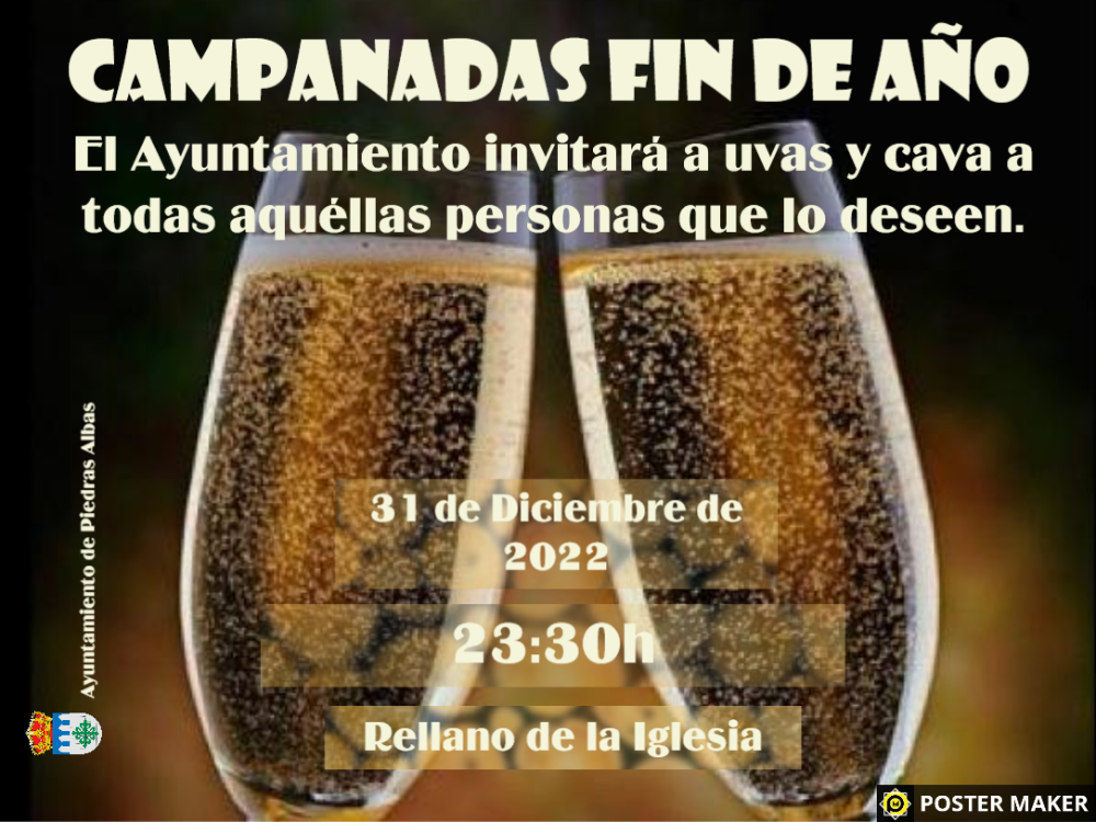 Imagen FIN DE AÑO: CAMPANADAS, UVAS Y CAVA