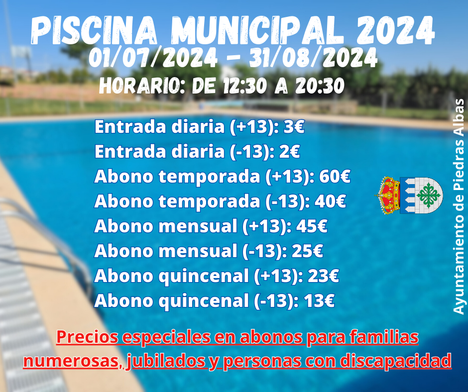 Imagen ¡APERTURA DE LA PISCINA MUNICIPAL DE PIEDRAS ALBAS!