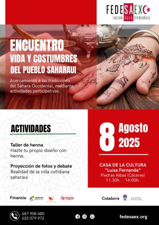 Imagen ENCUENTRO: VIDA Y COSTUMBRES DEL PUEBLO SAHARAUI