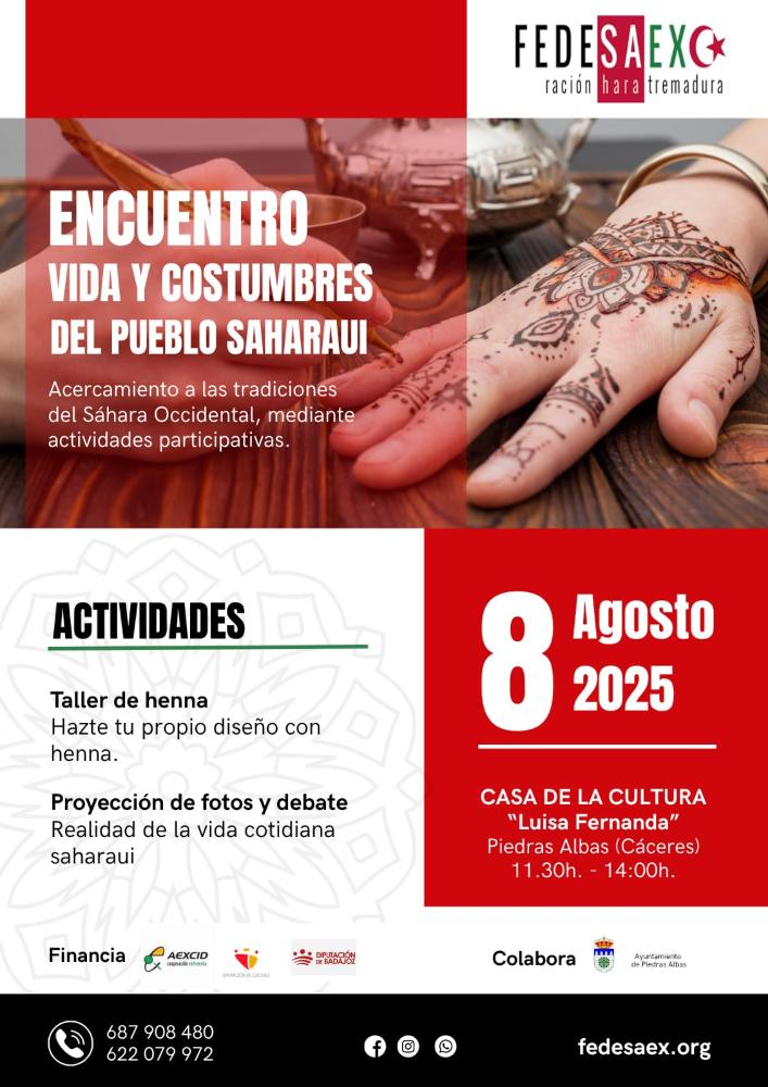 Imagen ENCUENTRO: VIDA Y COSTUMBRES DEL PUEBLO SAHARAUI