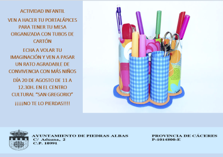 Imagen TALLER INFANTIL - PORTALÁPICES - 20/08/2025