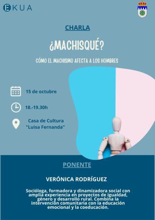 Imagen CHARLA: ¿MACHISQUÉ? - 15/10/2025 - 18:00