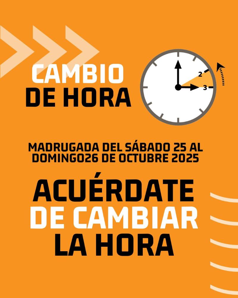 Imagen CAMBIO HORARIO DE INVIERNO 2025