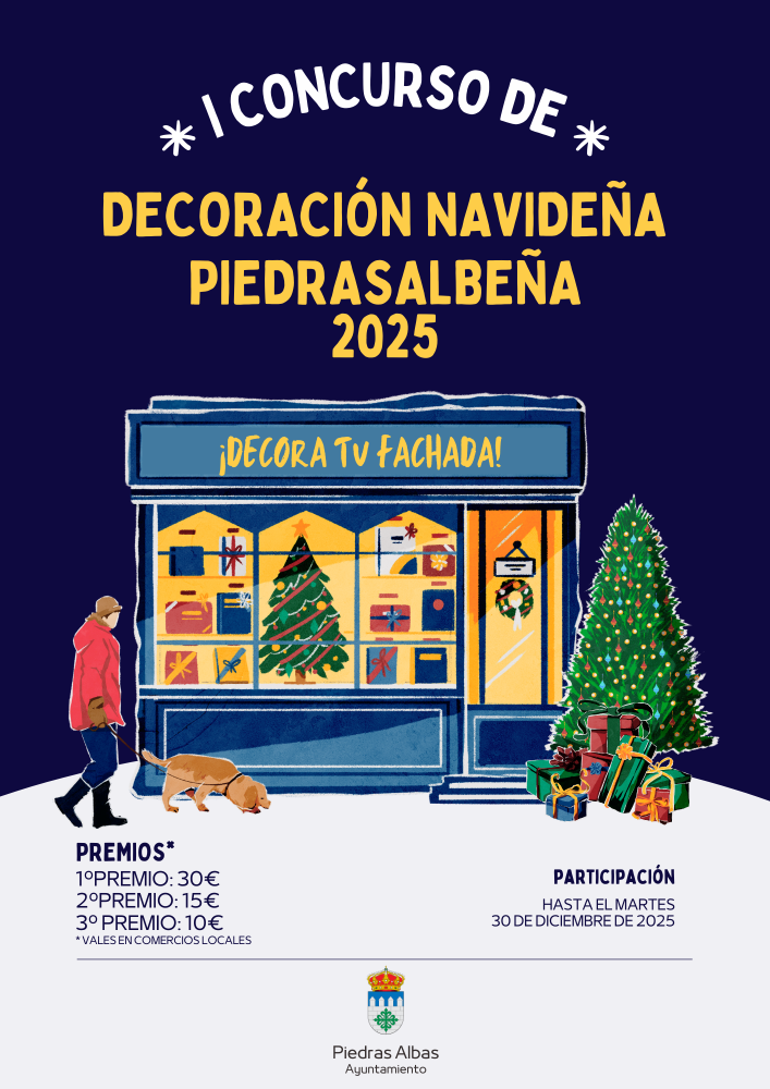 Imagen PRIMER CONCURSO DE DECORACIÓN NAVIDEÑA PIEDRASALBEÑA 2025