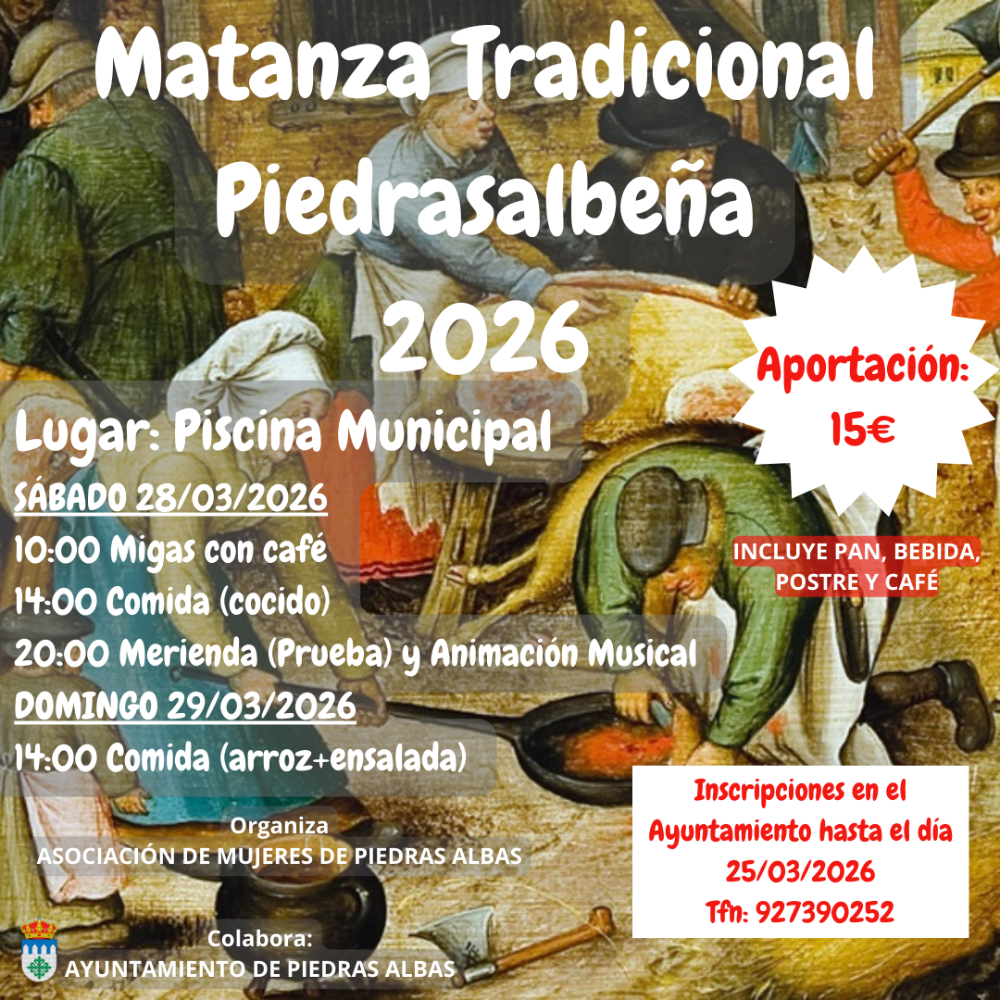 Imagen MATANZA TRADICIONAL PIEDRASALBEÑA 2026