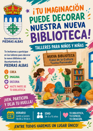 Imagen ¡TU IMAGINACIÓN PUEDE DECORAR NUESTRA NUEVA BIBLIOTECA!