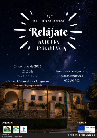 Imagen TALLER: RELÁJATE BAJO LAS ESTRELLAS - 29/07/2026 - 21:30