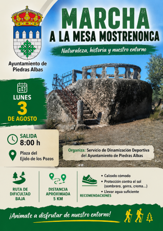 Imagen RUTA SENDERISTA HASTA LA MESA MOSTRENCONA - 03/08/2026 - 08:00