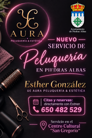 Imagen NUEVO SERVICIO DE PELUQUERÍA EN PIEDRAS ALBAS