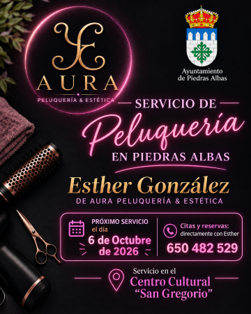 Imagen SERVICIO DE PELUQUERÍA: 6 DE OCTUBRE DE 2026