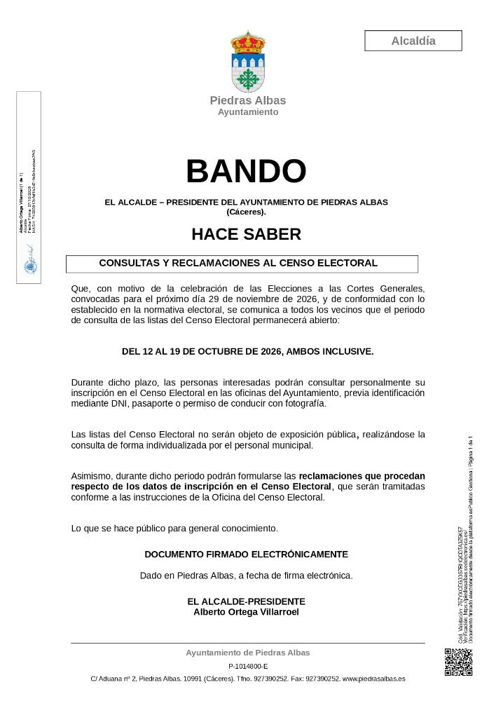 Imagen CONSULTAS Y RECLAMACIONES AL CENSO ELECTORAL