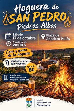 Imagen HOGUERA DE SAN PEDRO - 17/10/2026 - 20:00 - PZA. ANACLETO PALLÉS